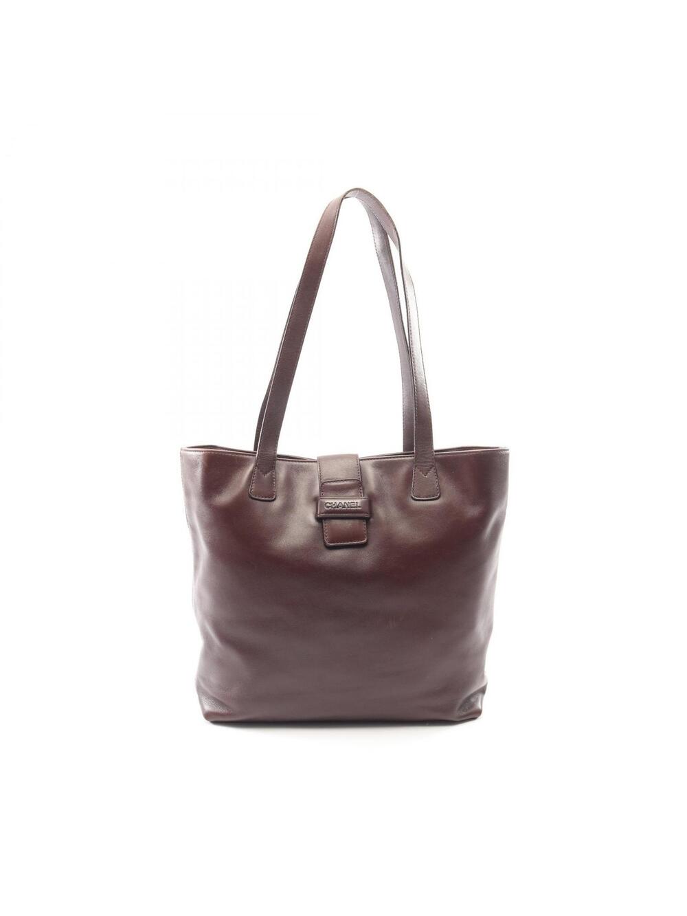 Chanel Shoulder Tote Bag Leather Brown #272726C10B